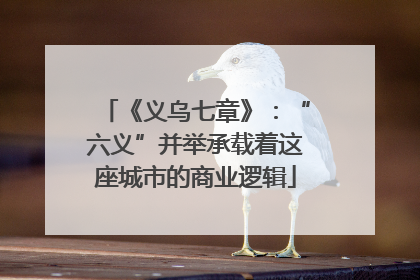 《义乌七章》：“六义”并举承载着这座城市的商业逻辑