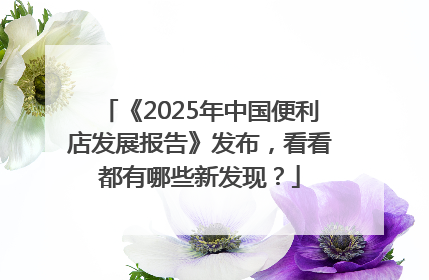 《2025年中国便利店发展报告》发布，看看都有哪些新发现？