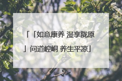 「如意康养 漫享陇原」问道崆峒 养生平凉