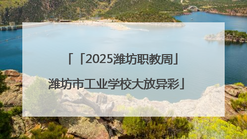 「2025潍坊职教周」潍坊市工业学校大放异彩