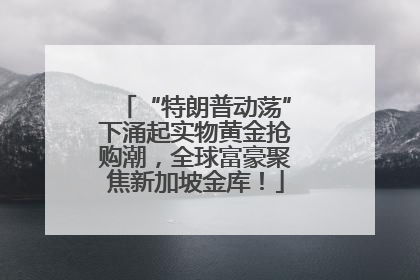 “特朗普动荡”下涌起实物黄金抢购潮，全球富豪聚焦新加坡金库！