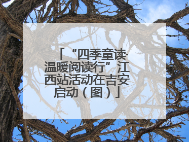 “四季童读·温暖阅读行”江西站活动在吉安启动（图）