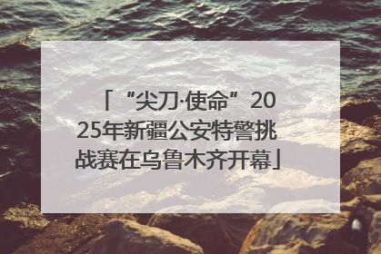 “尖刀·使命”2025年新疆公安特警挑战赛在乌鲁木齐开幕