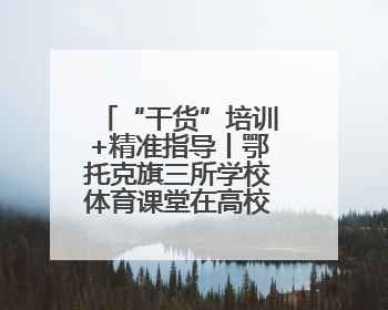 “干货”培训+精准指导丨鄂托克旗三所学校体育课堂在高校专家助力下“提质增效”