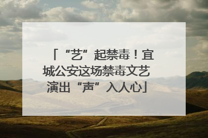 “艺”起禁毒！宜城公安这场禁毒文艺演出“声”入人心