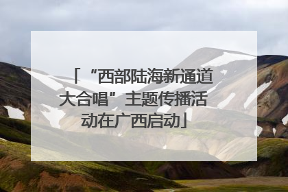 “西部陆海新通道大合唱”主题传播活动在广西启动