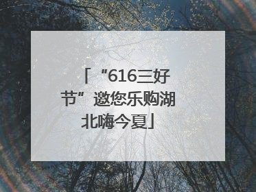“616三好节”邀您乐购湖北嗨今夏
