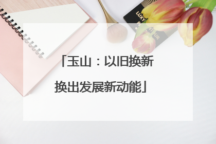 玉山：以旧换新换出发展新动能