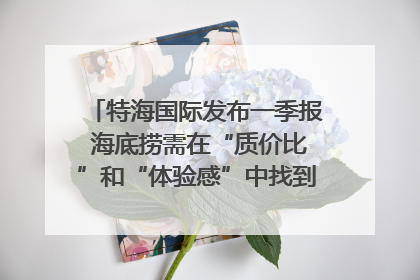 特海国际发布一季报 海底捞需在“质价比”和“体验感”中找到平衡｜新经济观察