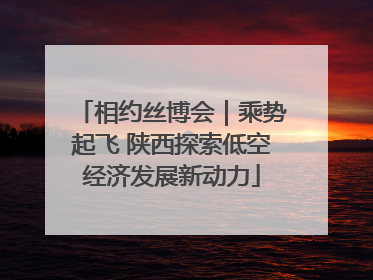 相约丝博会｜乘势起飞 陕西探索低空经济发展新动力