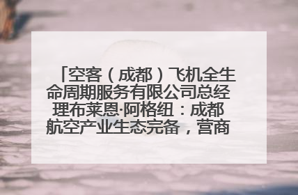 空客（成都）飞机全生命周期服务有限公司总经理布莱恩·阿格纽：成都航空产业生态完备，营商环境优势显著