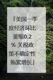 美国一季度经济环比萎缩0.2% 关税政策不确定性拖累增长