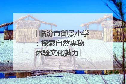 临汾市御景小学：探索自然奥秘 体验文化魅力