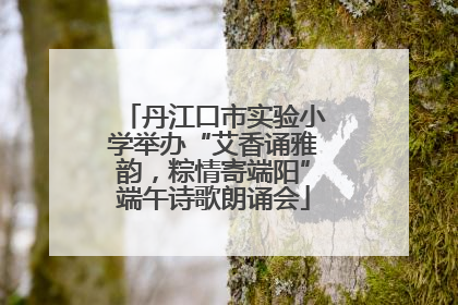 丹江口市实验小学举办“艾香诵雅韵，粽情寄端阳”端午诗歌朗诵会