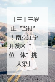 三十三岁正“当打”！南京江宁开发区“三位一体”挑大梁