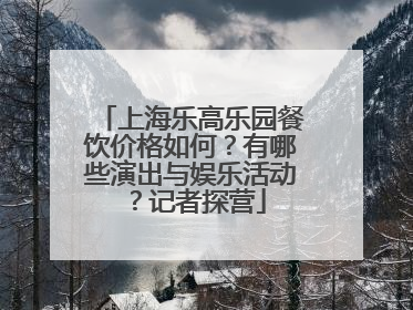 上海乐高乐园餐饮价格如何？有哪些演出与娱乐活动？记者探营