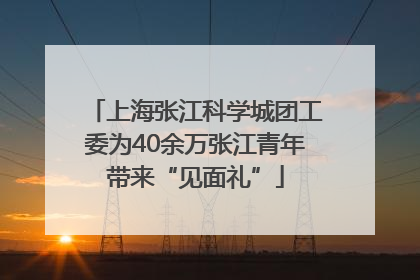 上海张江科学城团工委为40余万张江青年带来“见面礼”