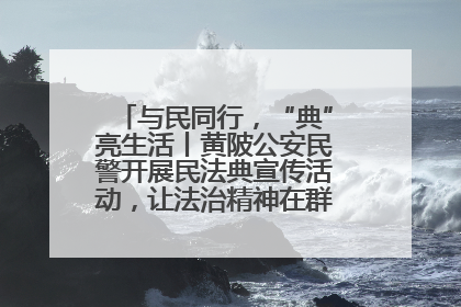 与民同行，“典”亮生活丨黄陂公安民警开展民法典宣传活动，让法治精神在群众心中落地生根