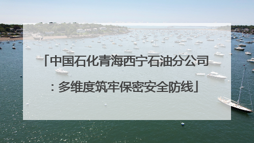中国石化青海西宁石油分公司：多维度筑牢保密安全防线
