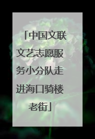 中国文联文艺志愿服务小分队走进海口骑楼老街