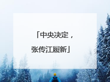 中央决定，张传江履新