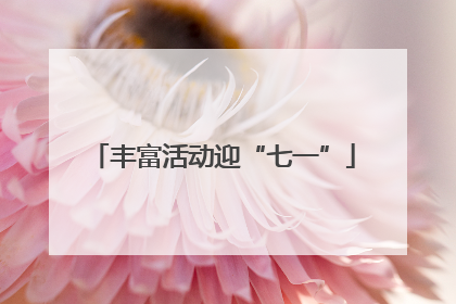 丰富活动迎“七一”