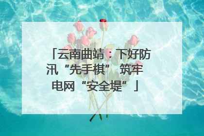 云南曲靖：下好防汛“先手棋” 筑牢电网“安全堤”