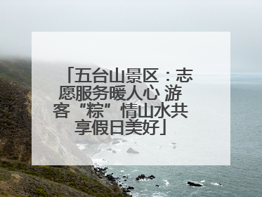 五台山景区：志愿服务暖人心 游客“粽”情山水共享假日美好