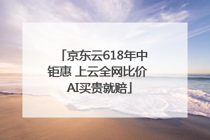 京东云618年中钜惠 上云全网比价 AI买贵就赔