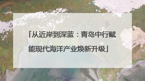 从近岸到深蓝：青岛中行赋能现代海洋产业焕新升级