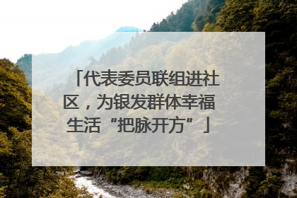 代表委员联组进社区，为银发群体幸福生活“把脉开方”