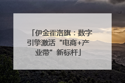 伊金霍洛旗：数字引擎激活“电商+产业带”新标杆