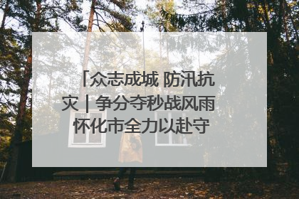 众志成城 防汛抗灾｜争分夺秒战风雨 怀化市全力以赴守护人民群众安全