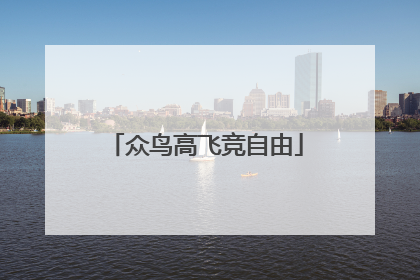 众鸟高飞竞自由