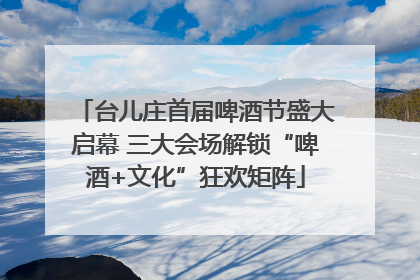 台儿庄首届啤酒节盛大启幕 三大会场解锁“啤酒+文化”狂欢矩阵