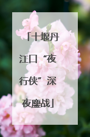 十堰丹江口“夜行侠”深夜鏖战