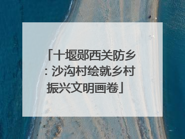 十堰郧西关防乡：沙沟村绘就乡村振兴文明画卷