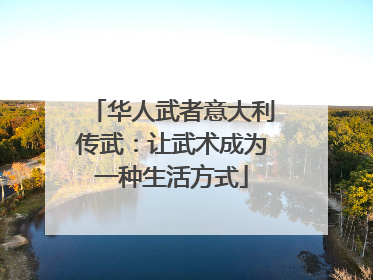 华人武者意大利传武：让武术成为一种生活方式