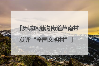 历城区港沟街道芦南村获评“全国文明村”