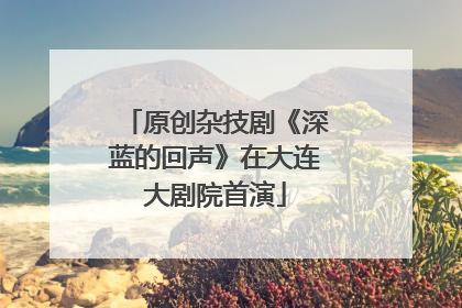 原创杂技剧《深蓝的回声》在大连大剧院首演
