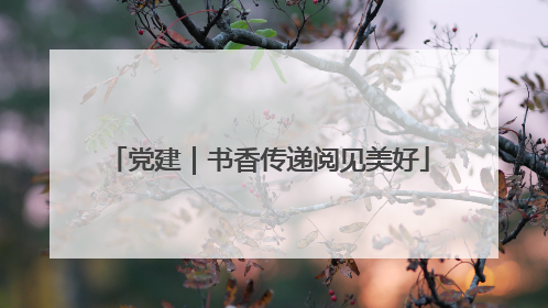 党建｜书香传递阅见美好
