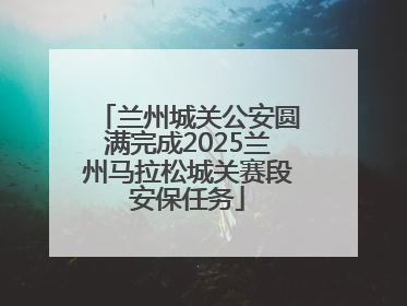 兰州城关公安圆满完成2025兰州马拉松城关赛段安保任务