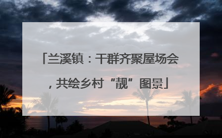 兰溪镇：干群齐聚屋场会，共绘乡村“靓”图景