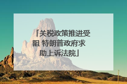 关税政策推进受阻 特朗普政府求助上诉法院