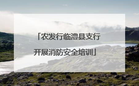 农发行临澧县支行开展消防安全培训
