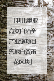 利比里亚高粱白酒全产业链项目落地自贸雨花区块