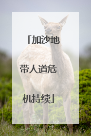 加沙地带人道危机持续