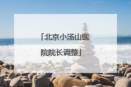 北京小汤山医院院长调整