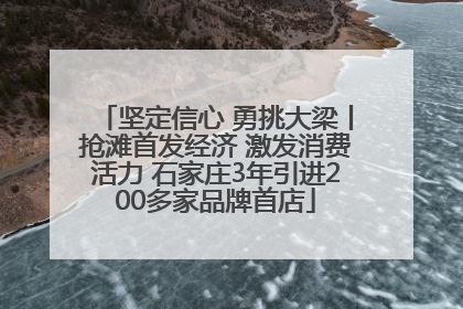 坚定信心 勇挑大梁丨抢滩首发经济 激发消费活力 石家庄3年引进200多家品牌首店