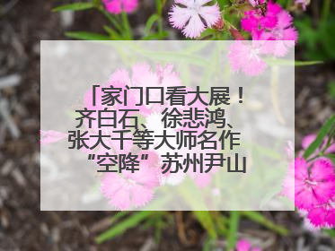 家门口看大展！齐白石、徐悲鸿、张大千等大师名作“空降”苏州尹山湖美术馆